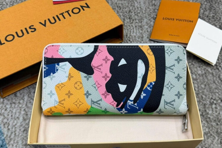 Ví LV Vertical Zippy Wallet KidSuper Face Monogram