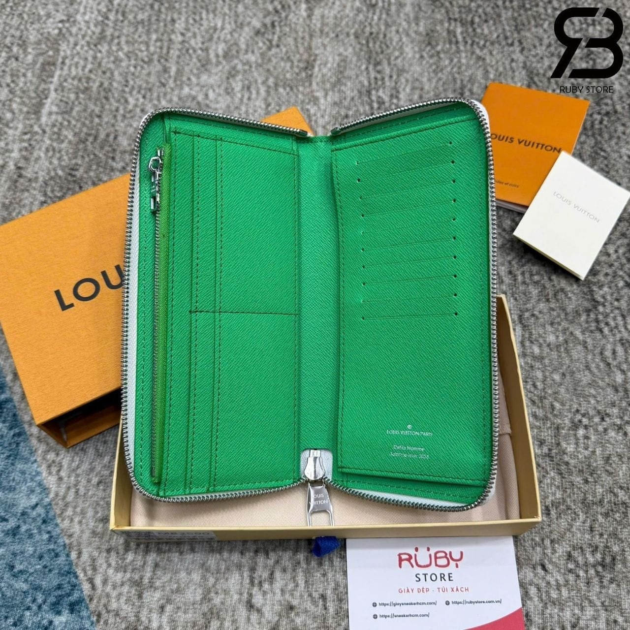 Ví LV Vertical Zippy Wallet KidSuper Face Monogram