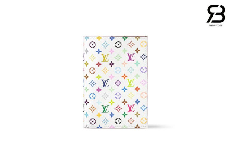 Ví LV x TM Passport Cover Autres Toiles Monogram White Multicolor M14178