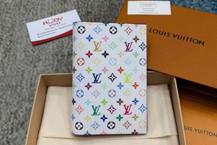 Ví LV x TM Passport Cover Autres Toiles Monogram White Multicolor M14178