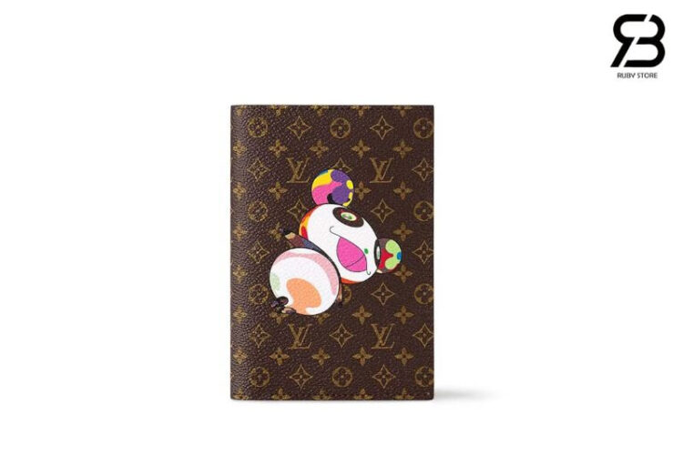 Ví LV x TM Passport Cover Panda Monogram M14164 Nâu Size 14