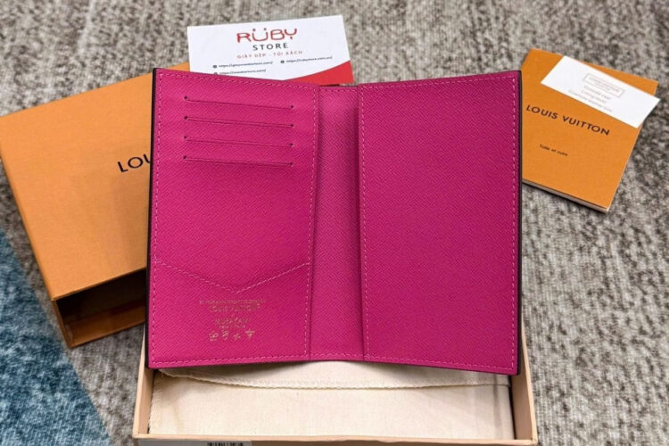 Ví LV x TM Passport Cover Panda Monogram M14164 Nâu Size 14