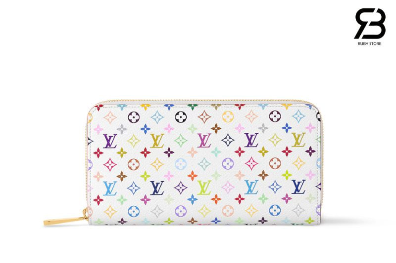 Ví LV x TM Zippy Monogram Canvas White Multicolor M13922 Trắng