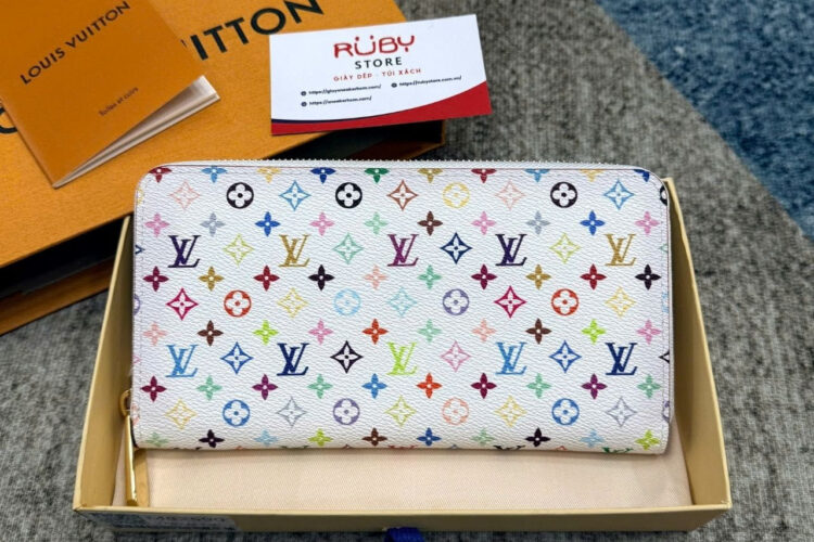 Ví LV x TM Zippy Monogram Canvas White Multicolor M13922 Trắng