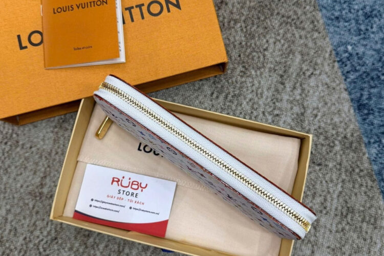 Ví LV x TM Zippy Monogram Canvas White Multicolor M13922 Trắng