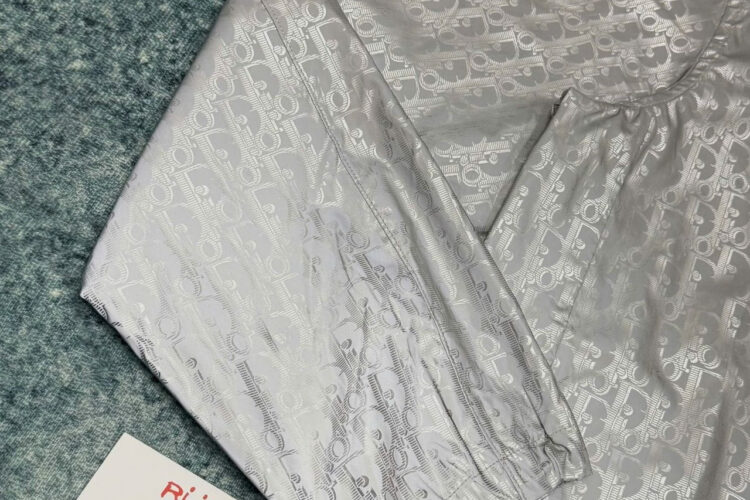 Áo Dior x Lewis Hamilton Oversized Dior Oblique Reflector Nylon Gray Xám