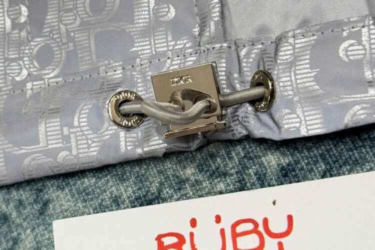 Áo Dior x Lewis Hamilton Oversized Dior Oblique Reflector Nylon Gray Xám