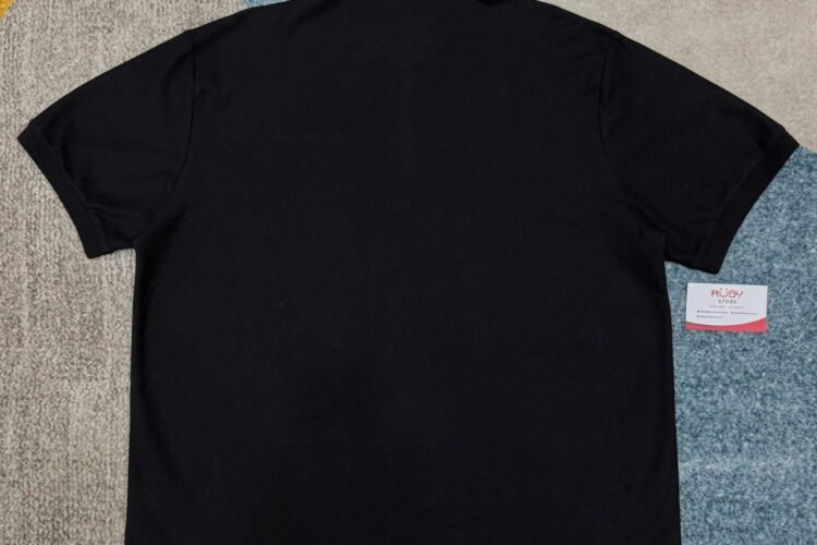 Áo Polo Dior Black With Christian Dior Embroidery đen