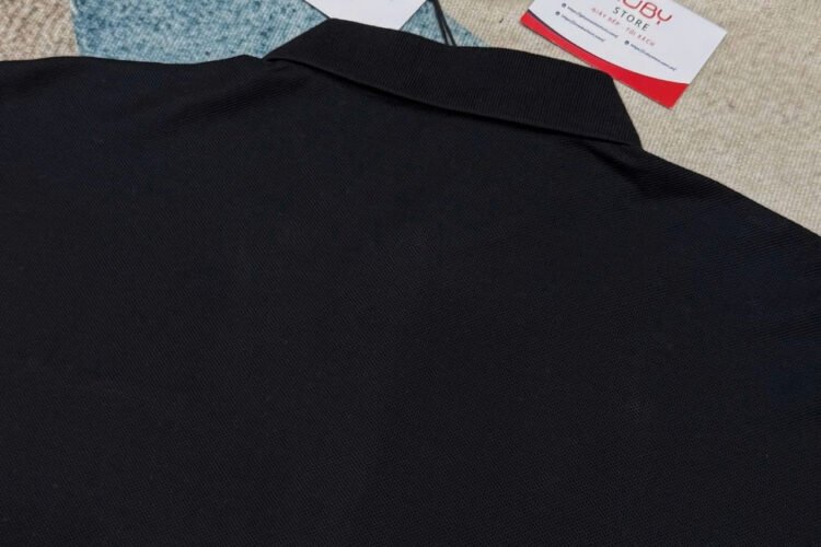 Áo Polo Dior Black With Christian Dior Embroidery đen