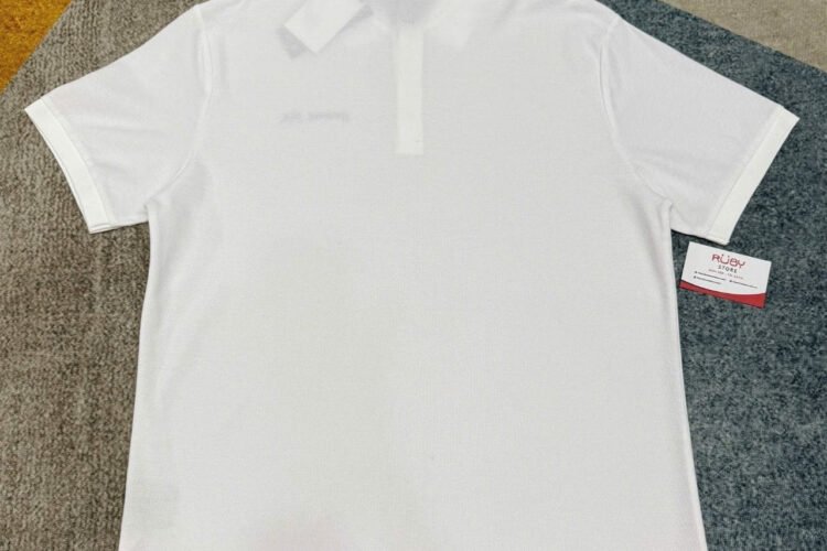 Áo Polo Dior White With Christian Dior Embroidery trắng