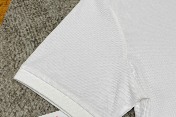 Áo Polo Dior White With Christian Dior Embroidery trắng