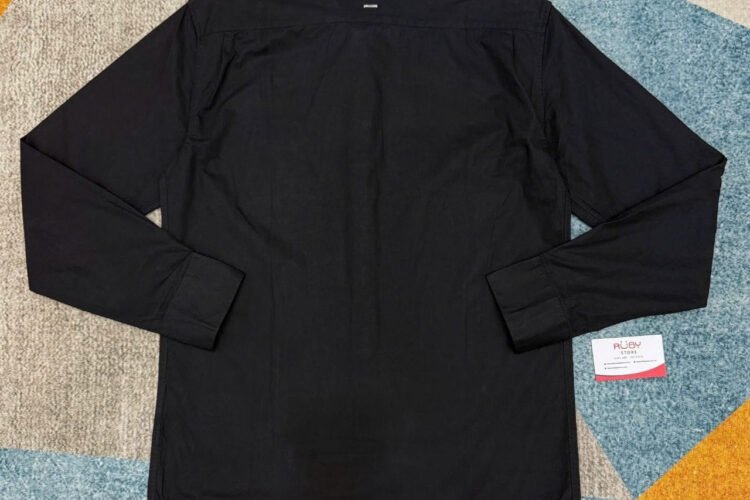 Áo Sơ mi LV Regular DNA Poplin Long Sleeve Shirt Đen Best Deal