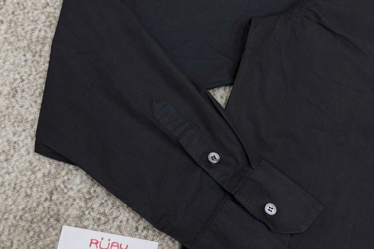 Áo Sơ mi LV Regular DNA Poplin Long Sleeve Shirt Đen Best Deal