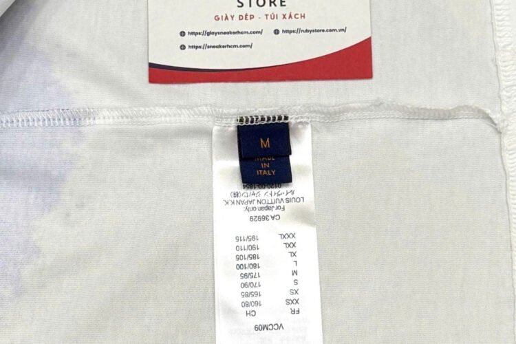 Áo Thun LV Trắng Xanh Dương Hoạ Tiết Monogram Trắng Best Deal