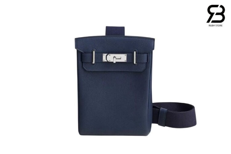 Ba Lô Hermes Hac a Dos PM Backpack Bleu Saphir Togo PHW Navy