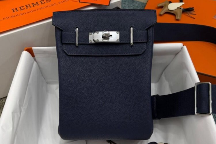 Ba Lô Hermes Hac a Dos PM Backpack Bleu Saphir Togo PHW Navy