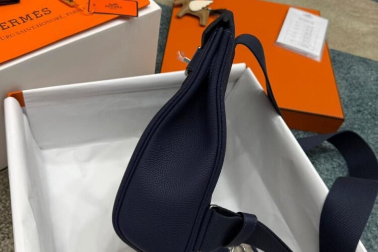 Ba Lô Hermes Hac a Dos PM Backpack Bleu Saphir Togo PHW Navy