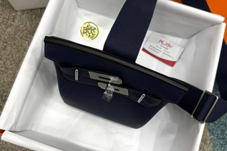 Ba Lô Hermes Hac a Dos PM Backpack Bleu Saphir Togo PHW Navy