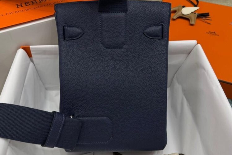 Ba Lô Hermes Hac a Dos PM Backpack Bleu Saphir Togo PHW Navy