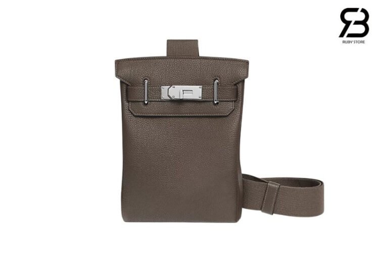 Ba Lô Hermes Hac a Dos PM Backpack Gris Étain Togo PHW Xám