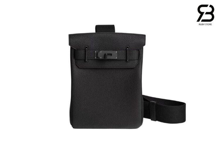 Ba Lô Hermes Hac a Dos PM Backpack So Black Togo PHW Đen Mờ