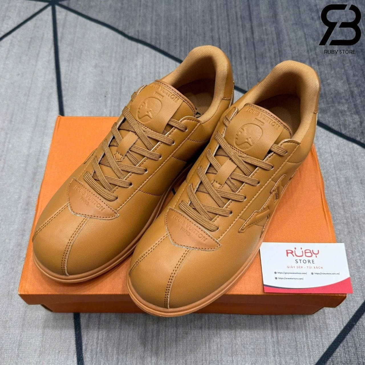 Giày LV Buttersoft Beige 1AIKDW Màu Be Nâu