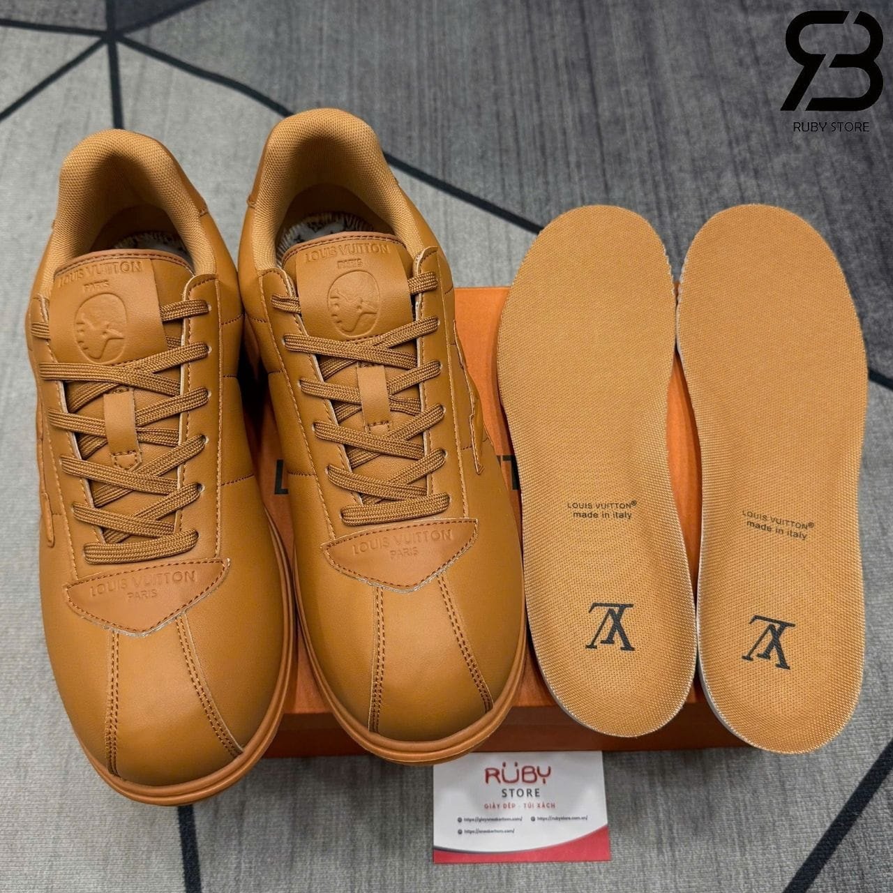 Giày LV Buttersoft Beige 1AIKDW Màu Be Nâu