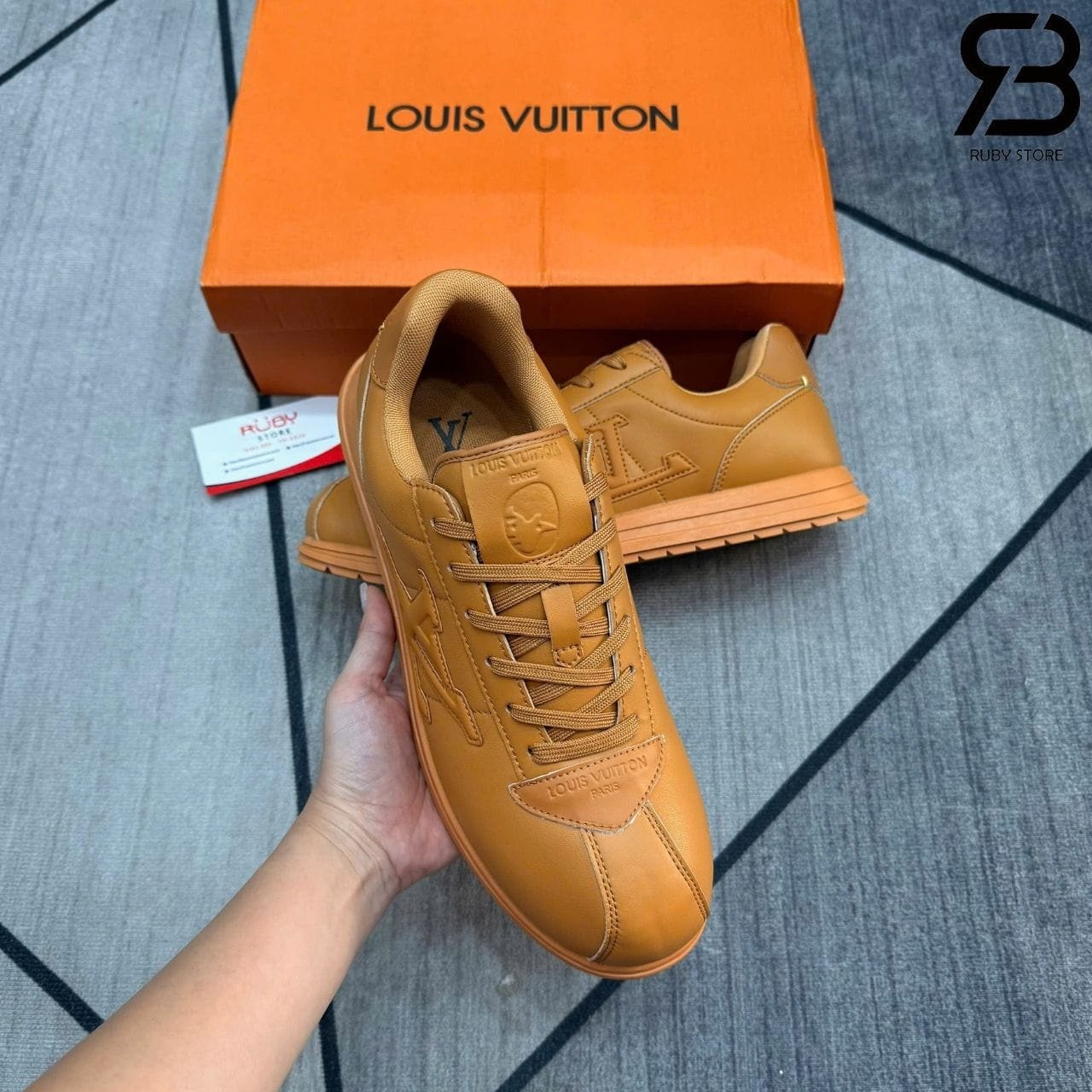 Giày LV Buttersoft Beige 1AIKDW Màu Be Nâu