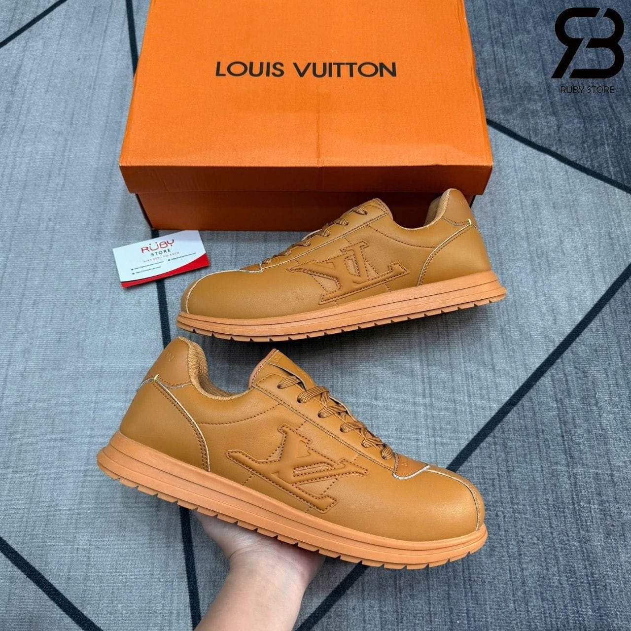 Giày LV Buttersoft Beige 1AIKDW Màu Be Nâu