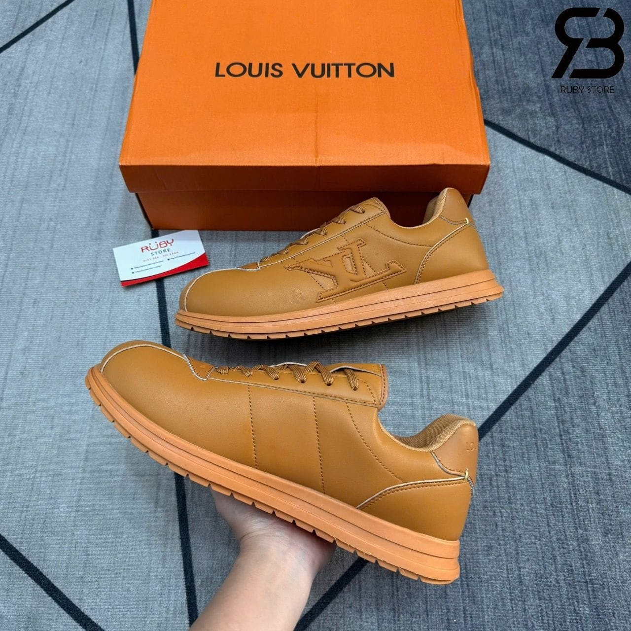 Giày LV Buttersoft Beige 1AIKDW Màu Be Nâu