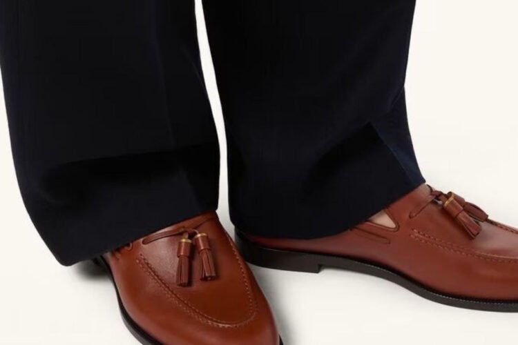 Giày Loro Piana Francis Walk Loafer Calfskin Pecan Syrup Best da Ý