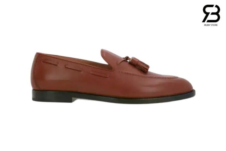 Giày Loro Piana Francis Walk Loafer Calfskin Pecan Syrup Best da Ý