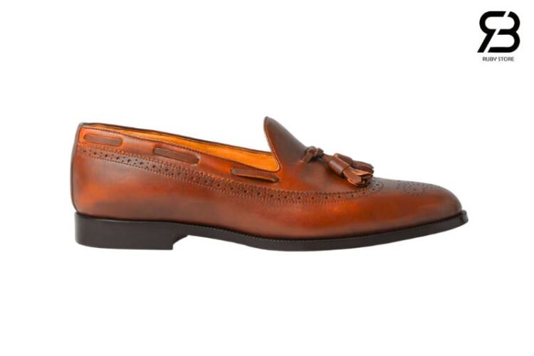 Giày Loro Piana Serge Walk Loafer Brown Calfskin Màu Nâu Best Da Ý