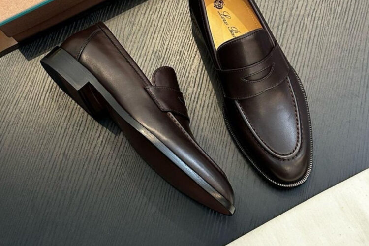 Giày Loro Piana Sergio Loafer French Coffee Calfskin Nâu Chocolate Da Bê Ý