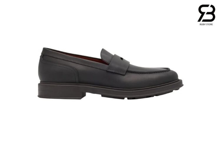 Giày Loro Piana Travis Loafers Black Calfskin Màu đen Best da Ý