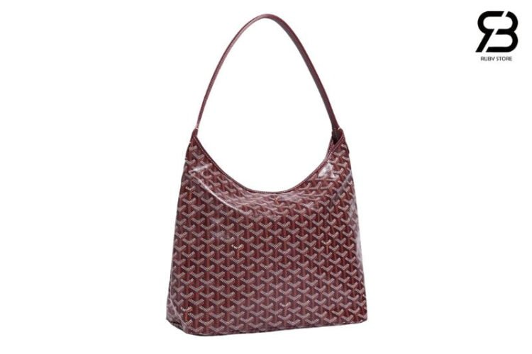 Túi Goyard Bohème Hobo Goyardine Canvas Burgundy Đỏ Rượu