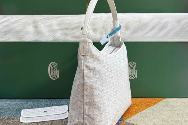 Túi Goyard Bohème Hobo Goyardine Canvas White (43CM) Màu Trắng