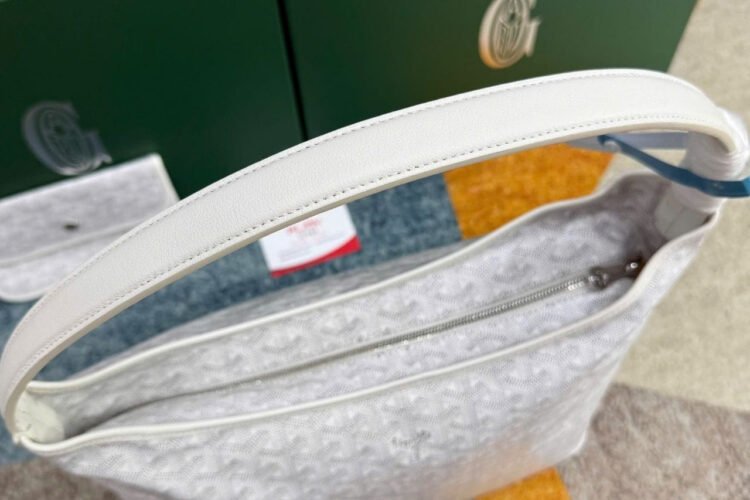 Túi Goyard Bohème Hobo Goyardine Canvas White (43CM) Màu Trắng