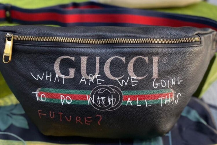 Túi Gucci Coco Capitan Logo Belt Bag Black Future 28CM Đen