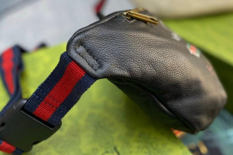 Túi Gucci Coco Capitan Logo Belt Bag Black Future 28CM Đen