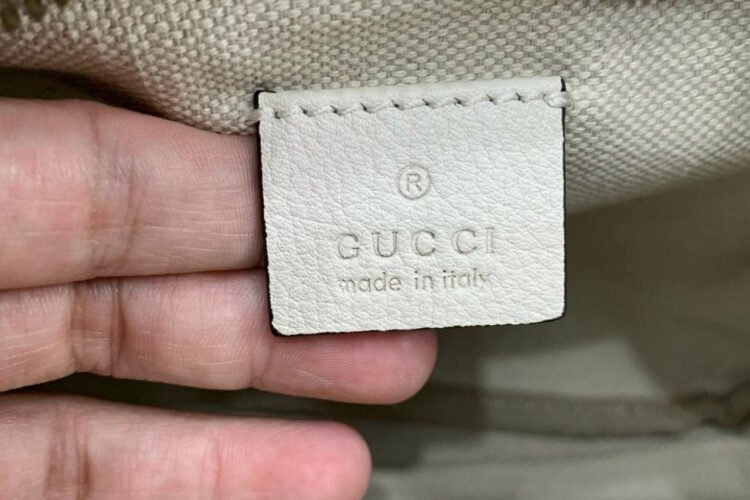 Túi Gucci Coco Capitan Logo Print Belt Bag White 28CM Trắng Logo Ngang