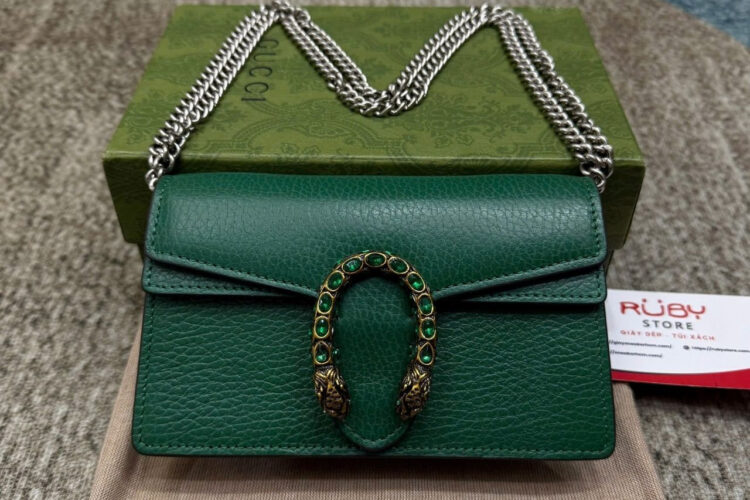 Túi Gucci Dionysus Super Mini Bag Green Màu Xanh Lá