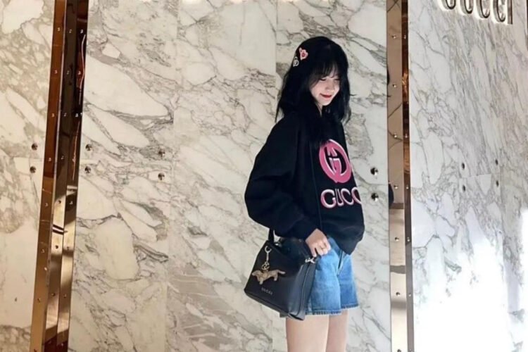 Túi Gucci GG Emblem Mini Bucket Bag Black Màu Đen Best Da Ý