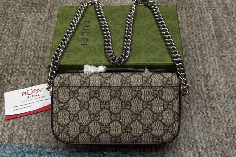 Túi Gucci Petite GG Mini Shoulder Bag GG Supreme Màu Be