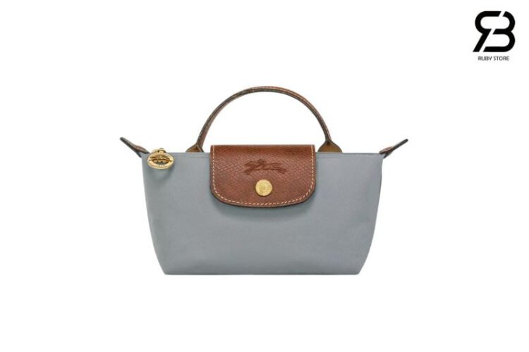 Túi Longchamp Le Pliage Mini Original Pouch Light Blue Xanh Nhạt