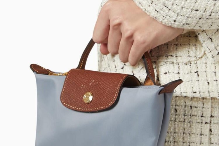 Túi Longchamp Le Pliage Mini Original Pouch Light Blue Xanh Nhạt