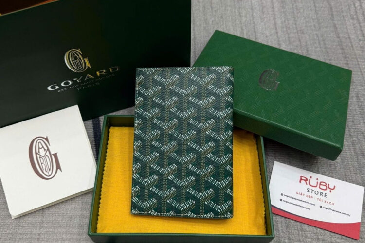 Ví Goyard Grenelle Passport Cover Green Màu Xanh Lá S14 Best Da Ý