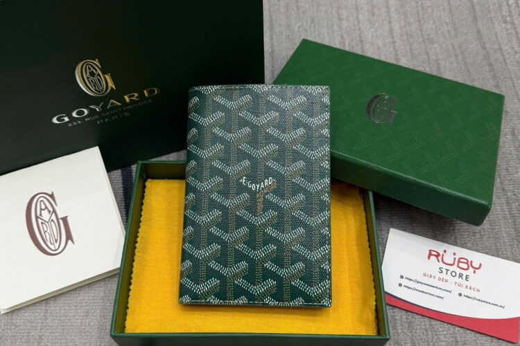 Ví Goyard Grenelle Passport Cover Green Màu Xanh Lá S14 Best Da Ý