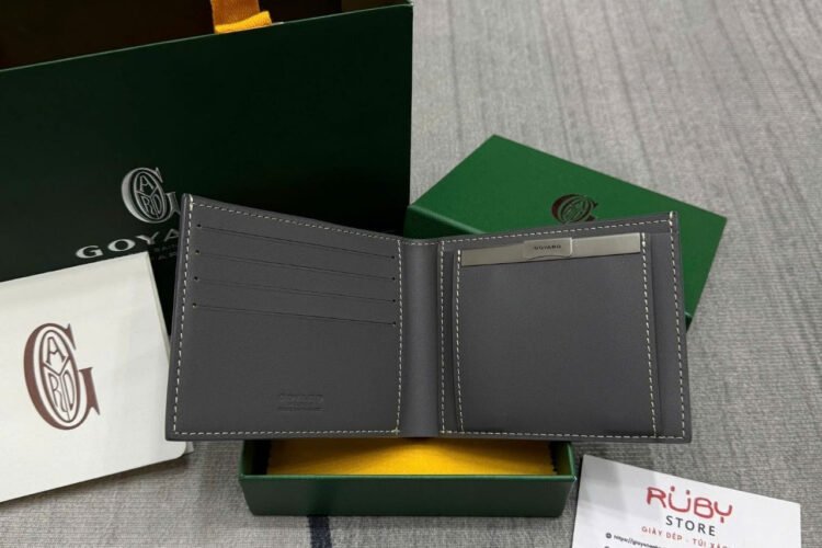 Ví Goyard Saint-Florentin Wallet Grey Màu Xám Best Da Ý