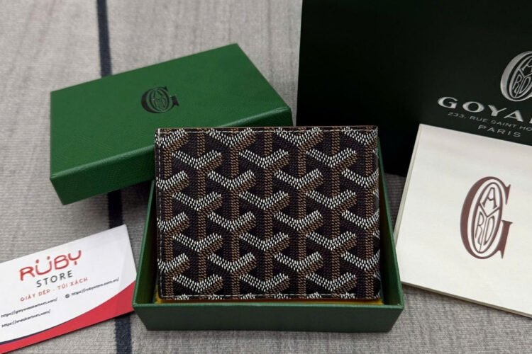 Ví Goyard Victoire Wallet Black Tan Màu đen Nâu S11 Best Da Ý